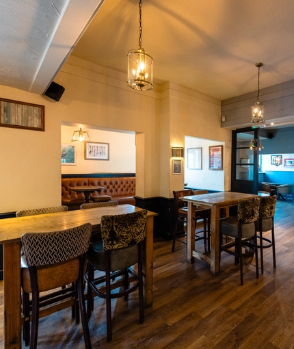 interior restaurant and seating area