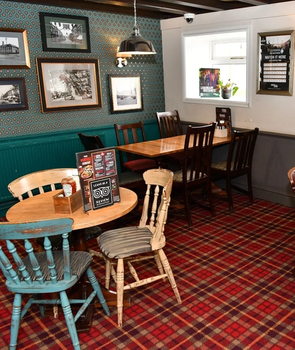 interior seating area of the pub