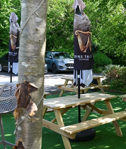 Exterior beer garden