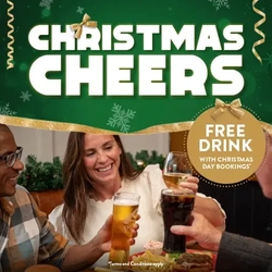 A graphic promoting Christmas at Hungry Horse