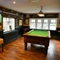 interior of pub with pool table