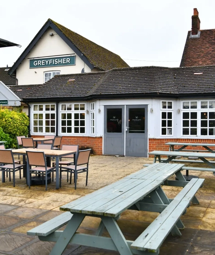 exterior beer garden