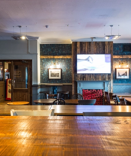 interior restaurant and seating area
