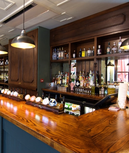 The bar area at the Old Tea Warehouse.