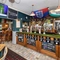 interior seating area and bar