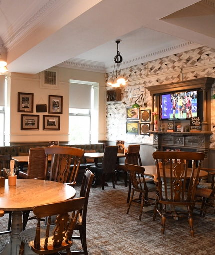 interior restaurant and seating area