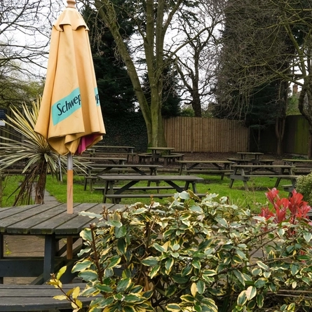 exterior beer garden