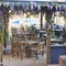 The beer garden at the White Hart.