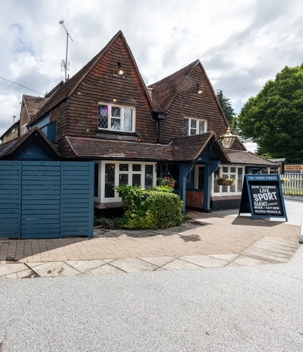 Exterior pub entrance