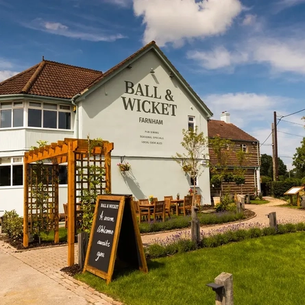 External view of a pub entrance