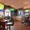 interior seating area with dart board