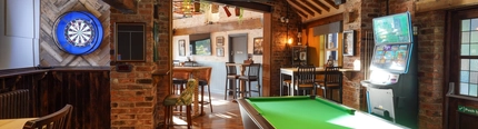 interior pool table area of the pub