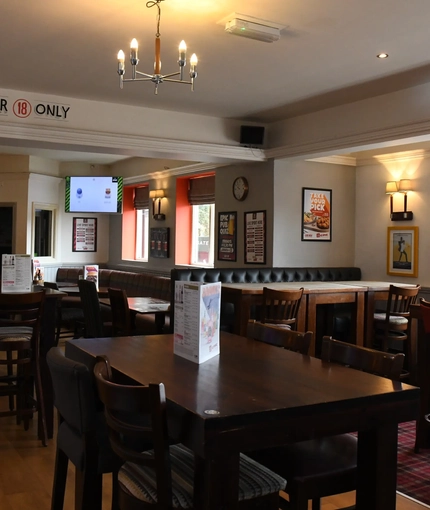 Restaurant area in a pub