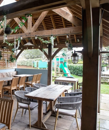 exterior beer garden