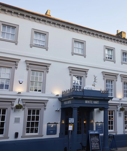 The outside of the White Hart.