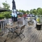 External seating area outside of a pub