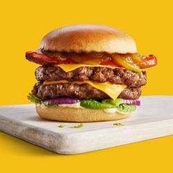 A 500x500 Promo Card List Banner advertising Burger Deals Friday at Hungry Horse.