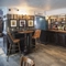 interior seating area and bar