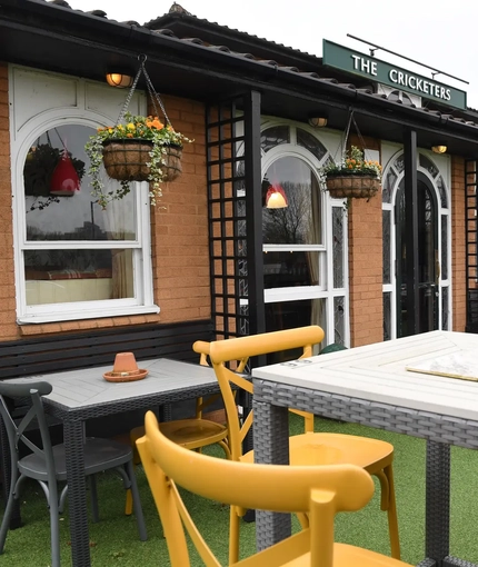 exterior beer garden