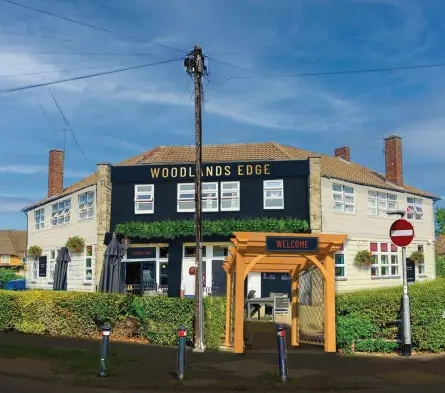 A render image of the facade of the Woodlands Edge.