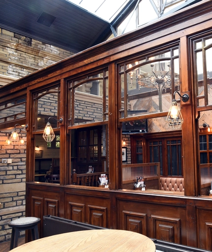 interior restaurant and seating area