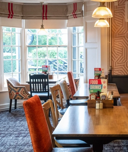 The interior restaurant and seating area at the Man of Gwent.