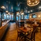 The interior restaurant and seating area at the Garrick Arms.