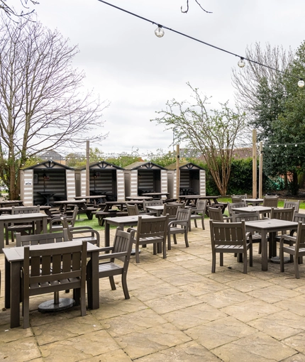 exterior beer garden