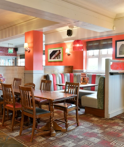 interior restaurant and seating area