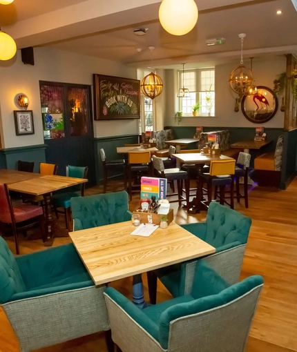interior restaurant and seating area