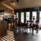 Interior seating area in a pub restaurant