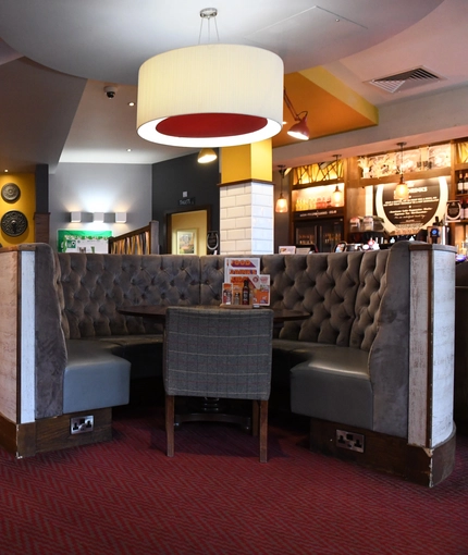 interior restaurant with seating area