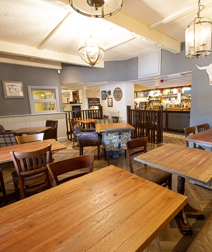 interior restaurant and seating area