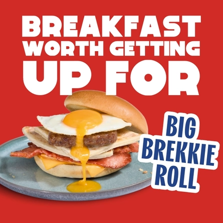 A banner promoting Breakfast at Hungry Horse venues.