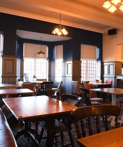 interior restaurant and seating area