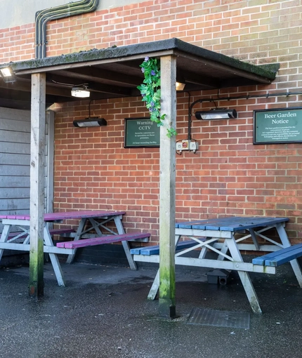 exterior beer garden