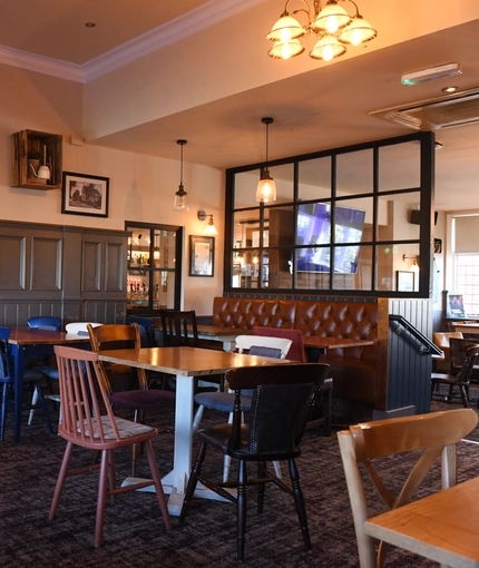 interior restaurant and seating area