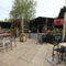 Beer garden outside of a pub