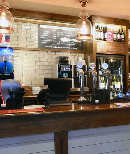 The interior bar at The Gatehouse.