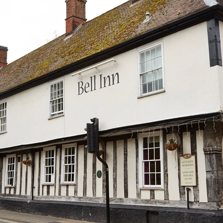 exterior facade of a pub