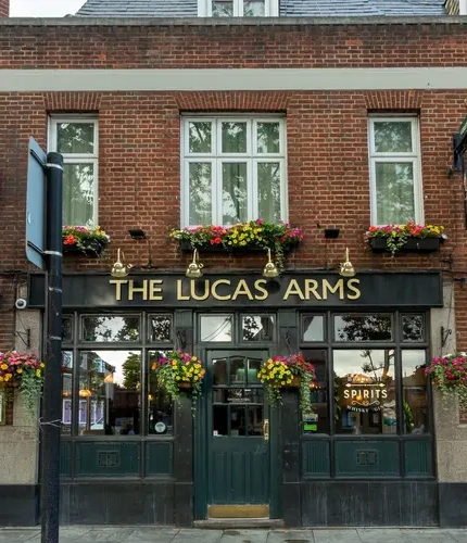 The exterior of The Lucas Arms