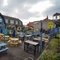 Beer garden outside of a pub