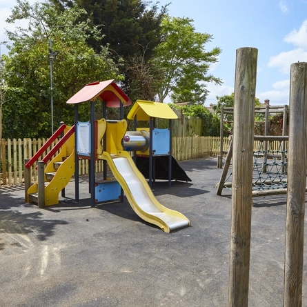 The exterior children's play area at The Yacht.