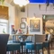 interior seating area and bar