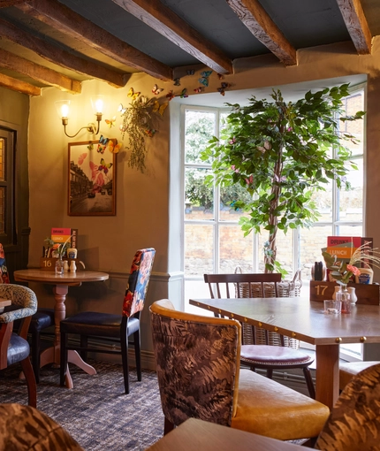 The restaurant area of The Narborough Arms.