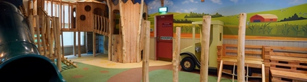 Interior play area of a pub.