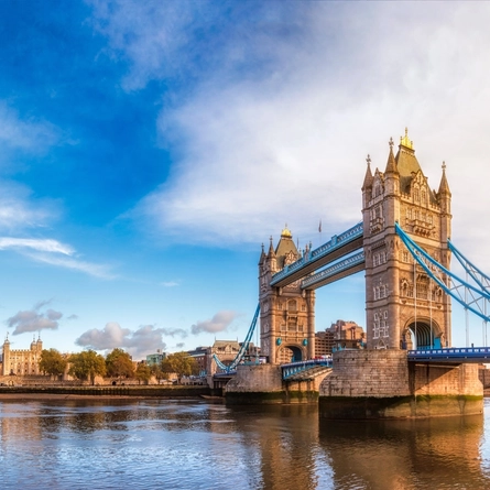The Tower Bridge in London.