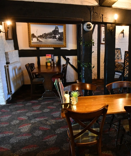interior restaurant and seating area