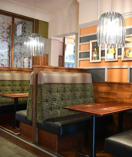 interior dining area of a pub