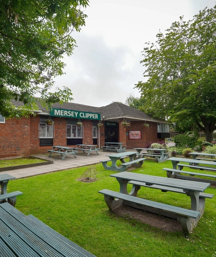 exterior beer garden of the pub